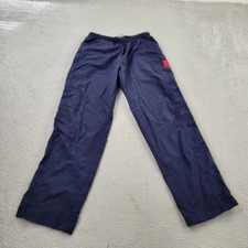 Nike VTG 90s Track Pants Mens Large Blue Stripe Embroidery Activewear