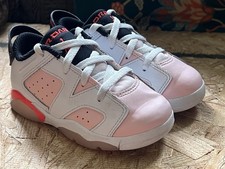 Baby Toddler Nike Air Jordan 6 Retro Low Atmosphere Pink White Size 8 DV3529-102