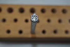 Vintage Leather Figure Carving Leaf Foliage Tool Stamp Craftool Co. USA F991