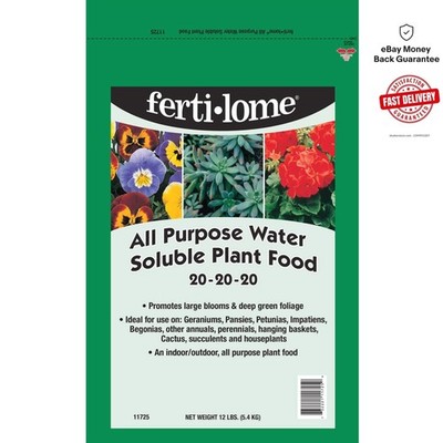 Fertilome 20-20-20 All Purpose Water Soluble Plant Food, 12 lb Vibrant Booster