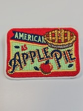 American Apple Pie Souvenir Iron On Patch