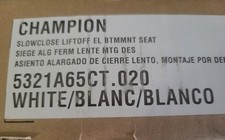 American Standard 5321A65CT.020 Champion Elongated Closed Front Toilet Seat, WH