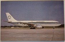 Vintage Postcard Northeaster International Airways Airbus Jet Airplane AA62