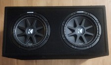 Kicker 43DC122 12 Inch 600W Dual Car Audio Loaded Subwoofer Enclosure