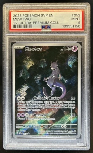 2023-25 Pokemon SV Black Star Promos Mewtwo #052 PSA 9