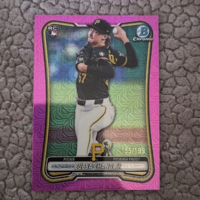 2026 Bowman Chrome Bubba Chandler Pink Mojo Refractor #83  #’d 155/199 Pirates