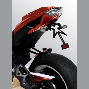 Support de plaque Ermax Kawasaki Z1000 2010-2013 peint avec éclairage LED discret