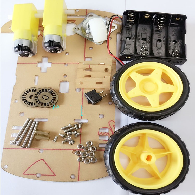 2WD Smart Robot Car Kit/Speed encoder Battery Box  2 motor 1:48 for Arduino