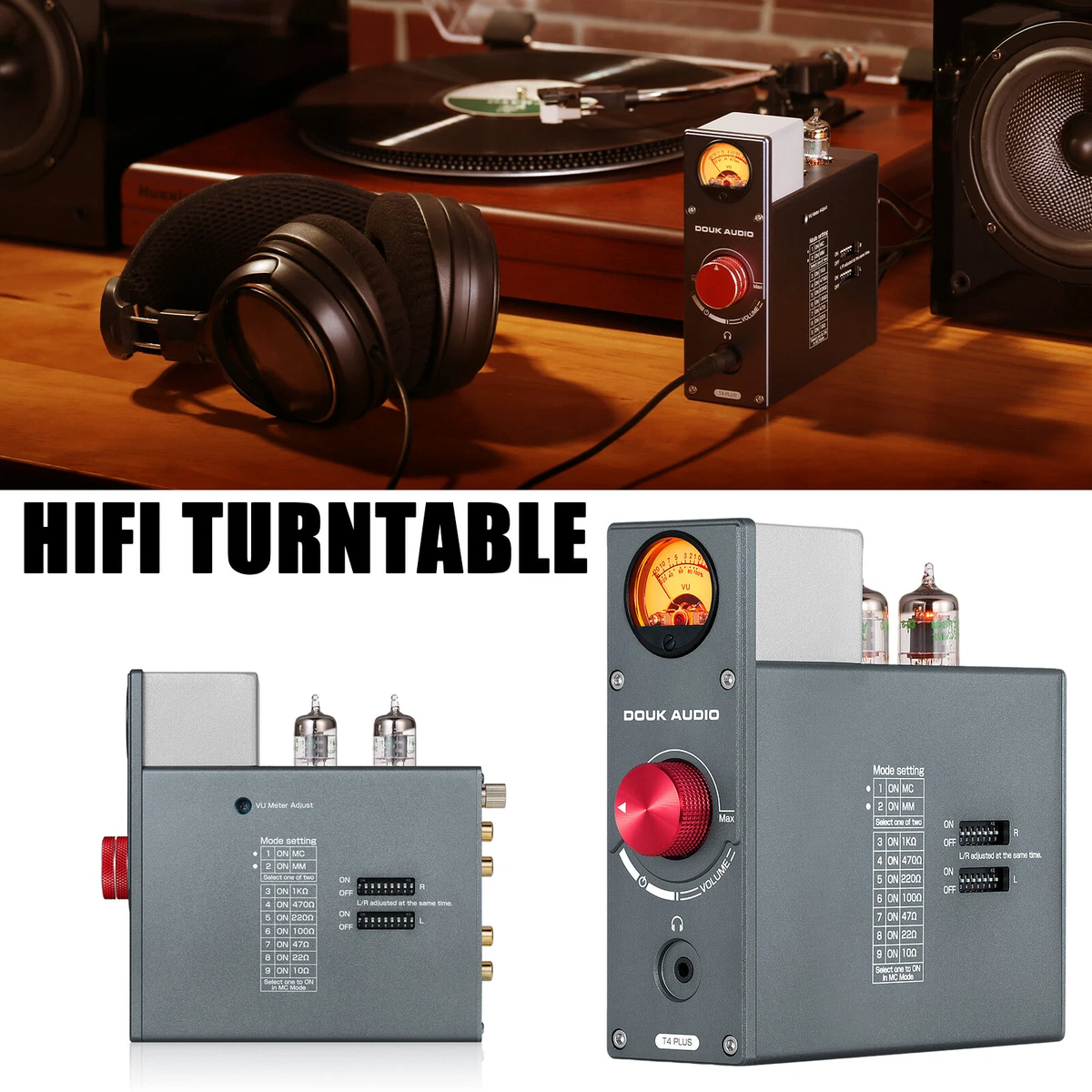 Headphone amplifier for turntable sale