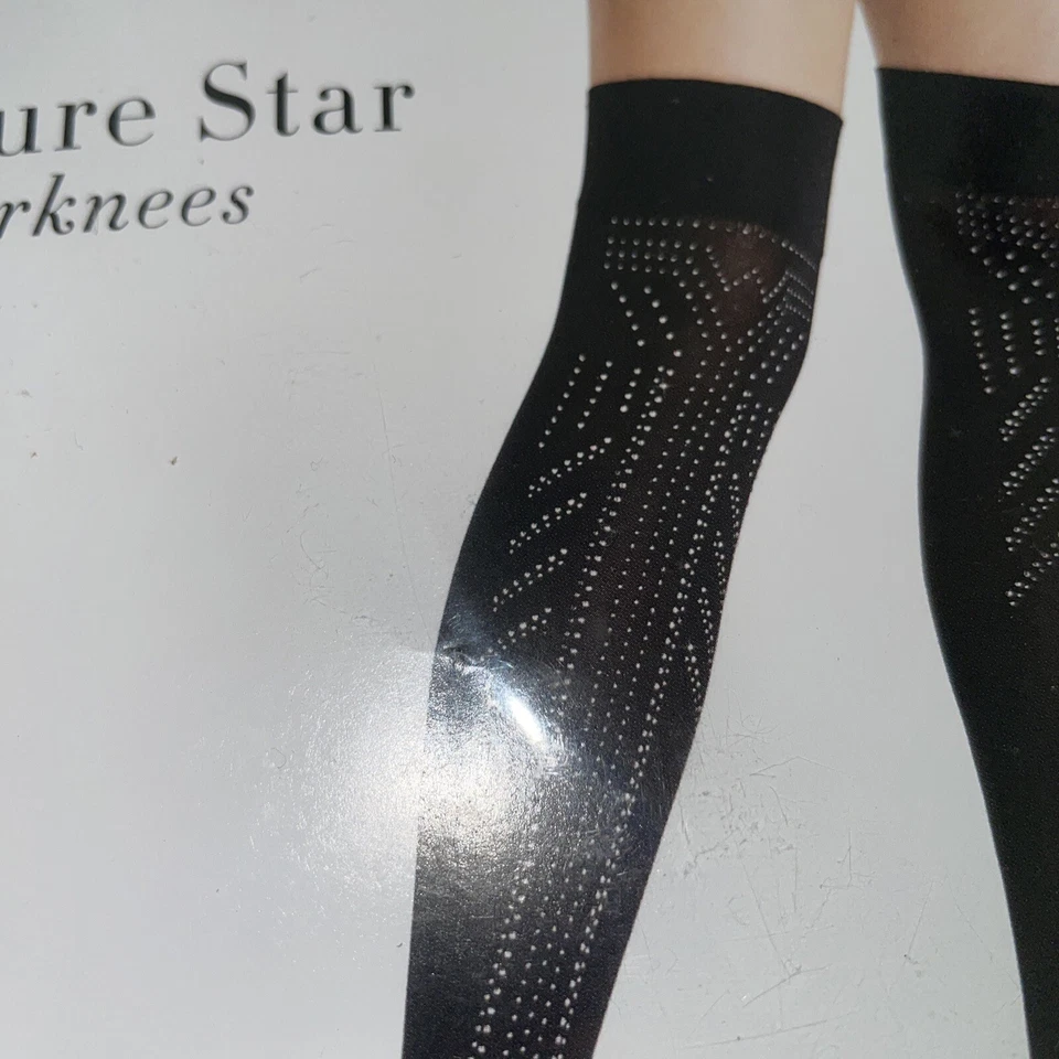 Wolford Treasure Star Overknees Color: Negro/Negro Talla: Mediana 31666 Foto 4 de 4