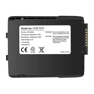 New 4620mAh Battery for Zebra TC70 TC75 TC7X BT-000318 BTRY-TC7X-46MPP-01