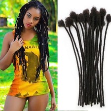 10pcs Handmade Dreadlocks Hair Extension 0.2cm Diameter human hair Crochet Braid