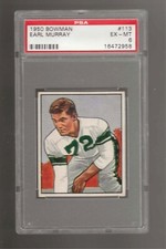 1950 Bowman Earl Murray #113 PSA 6 EX MINT