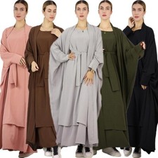 Dubai Women Muslim Abaya Maxi Dress Islamic Cocktail Party Dresses Kaftan Robes