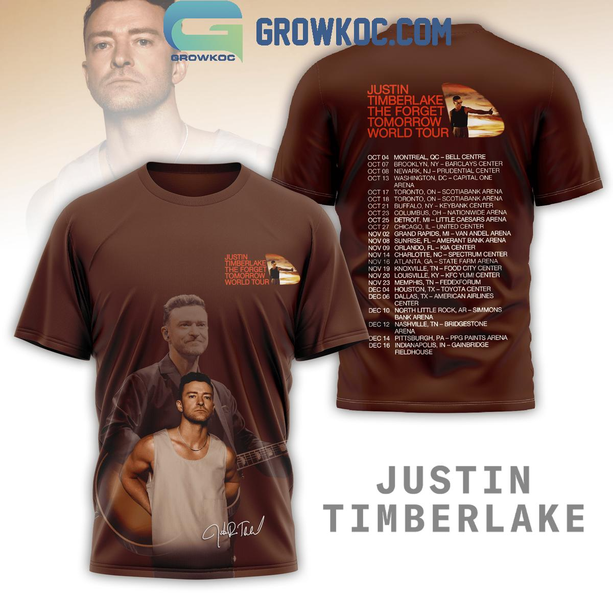 Justin Timberlake The Tomorrow Tour 2024 Schedule 3D TShirt eBay
