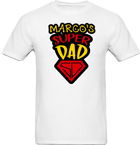 Super Dad T-Shirt Father Day Custom T 