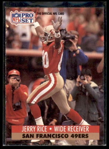 1991 PRO SET JERRY RICE SAN FRANCISCO 49ERS #654 | eBay