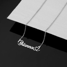 Stainless Steel Custom Name Necklace Lovely Heart Personalized Gift Nameplate