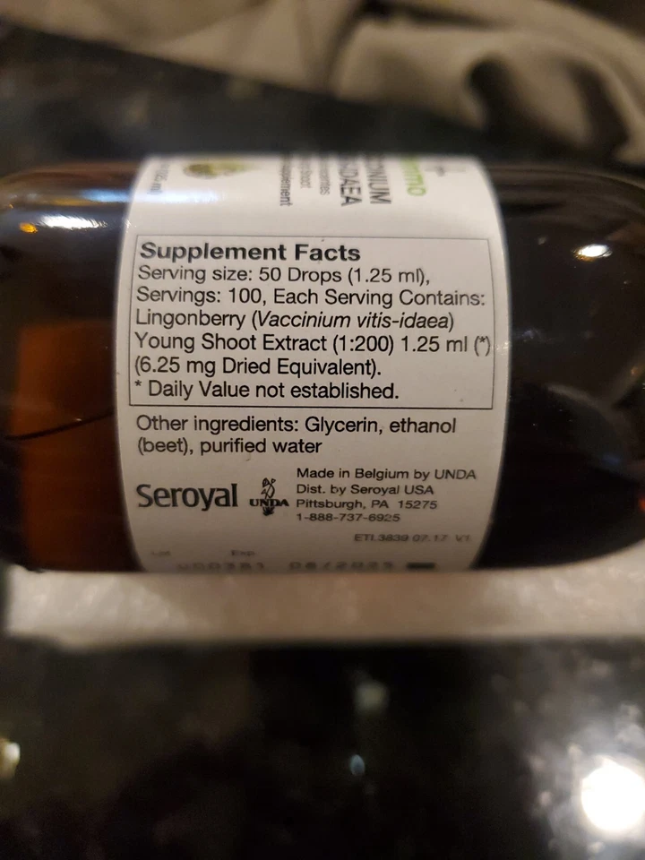 Nuevo Lingonberry CowBerry Vitis-Idaea Young Shoots 4,2 fl oz 125 ml líquido Unda Foto 2 de 2