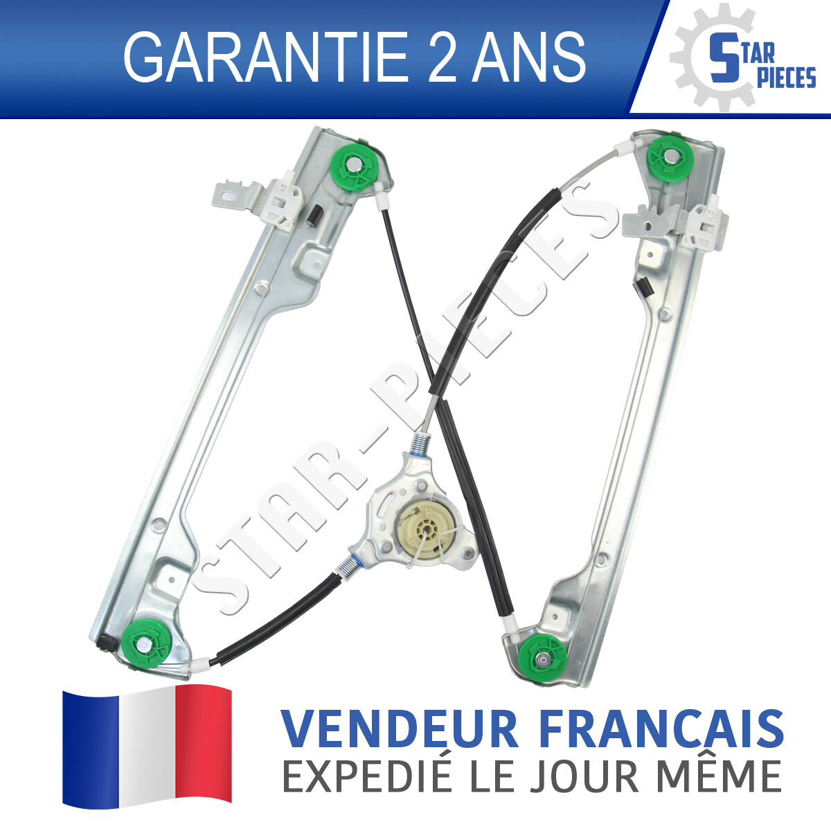 Lève-vitre avant gauche Nissan Primera P12 pour remplacement de câble cassé