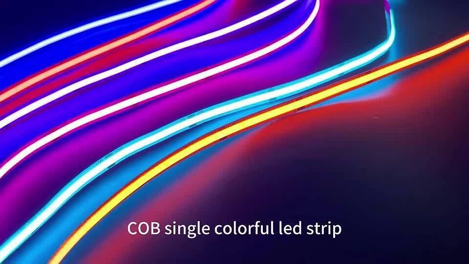 Tira de luces LED COB 16,4 pies 5 m 12 V 24 V 320/480 LED/M cinta led luces gabinete luz Foto 2 de 4