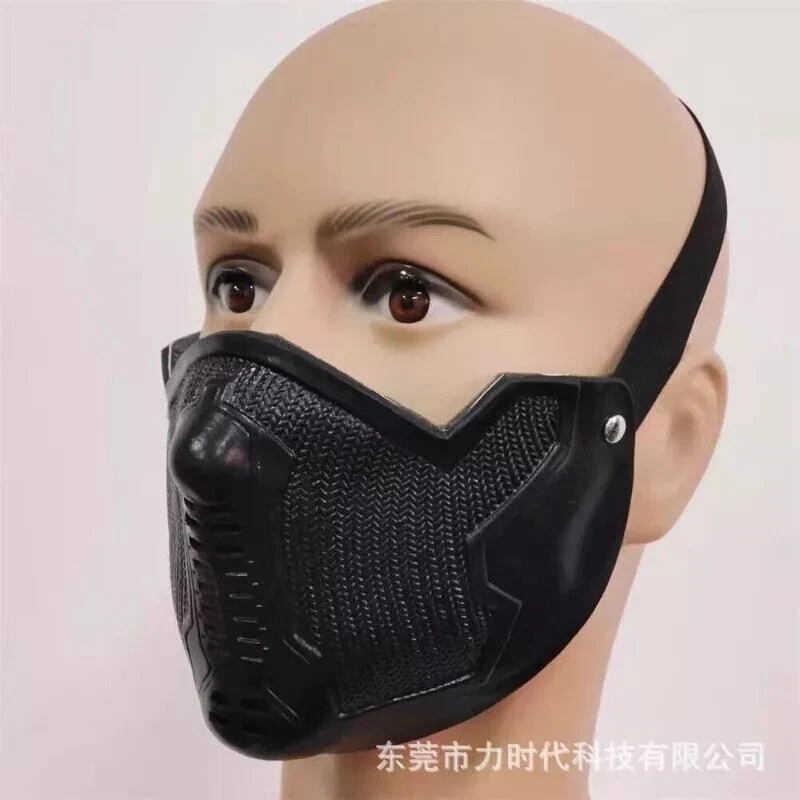 Capitán América 3 Soldado de Invierno Buck Máscara Facial Juegos con disfraces Accesorios Barnes Máscara de Látex Foto 3 de 4