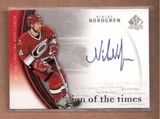 2005-06 SP Authentic Sign of the Times #NN Niklas Nordgren Auto - NM-MT