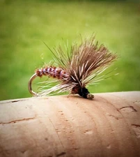 3x March Brown Emerger, Mayfly, Dry Flies Trout/Grayling Fly Fishing, Size 14