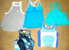 Womens / Juniors Lot of 6 BRANDNAME ATHLETIC / YOGA / WORKOUT TOPS Size M