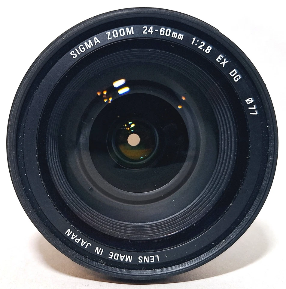 Vtg SIGMA EX DG 24-60mm f/2.8 Nikon F Mount w/ Box Case Manual - Image 2 of 4