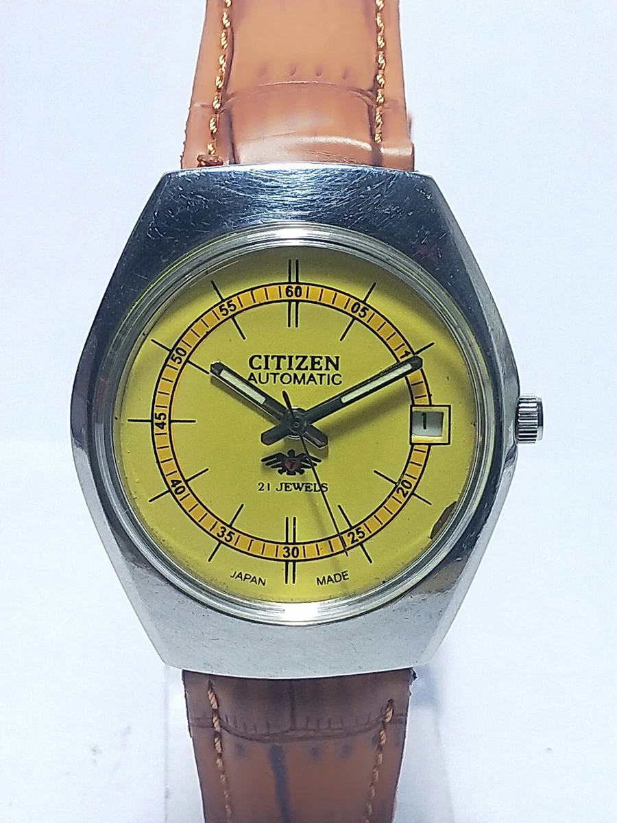 Vintage Citizen Automatic 8200 Movement Analog Day Date Dial Wrist