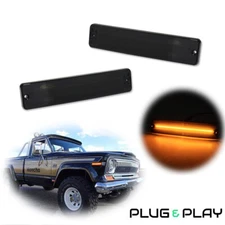 For Jeep Cherokee CJ5/6/7 J10/20 Pickup Amber LED Side Marker Indicator Lights