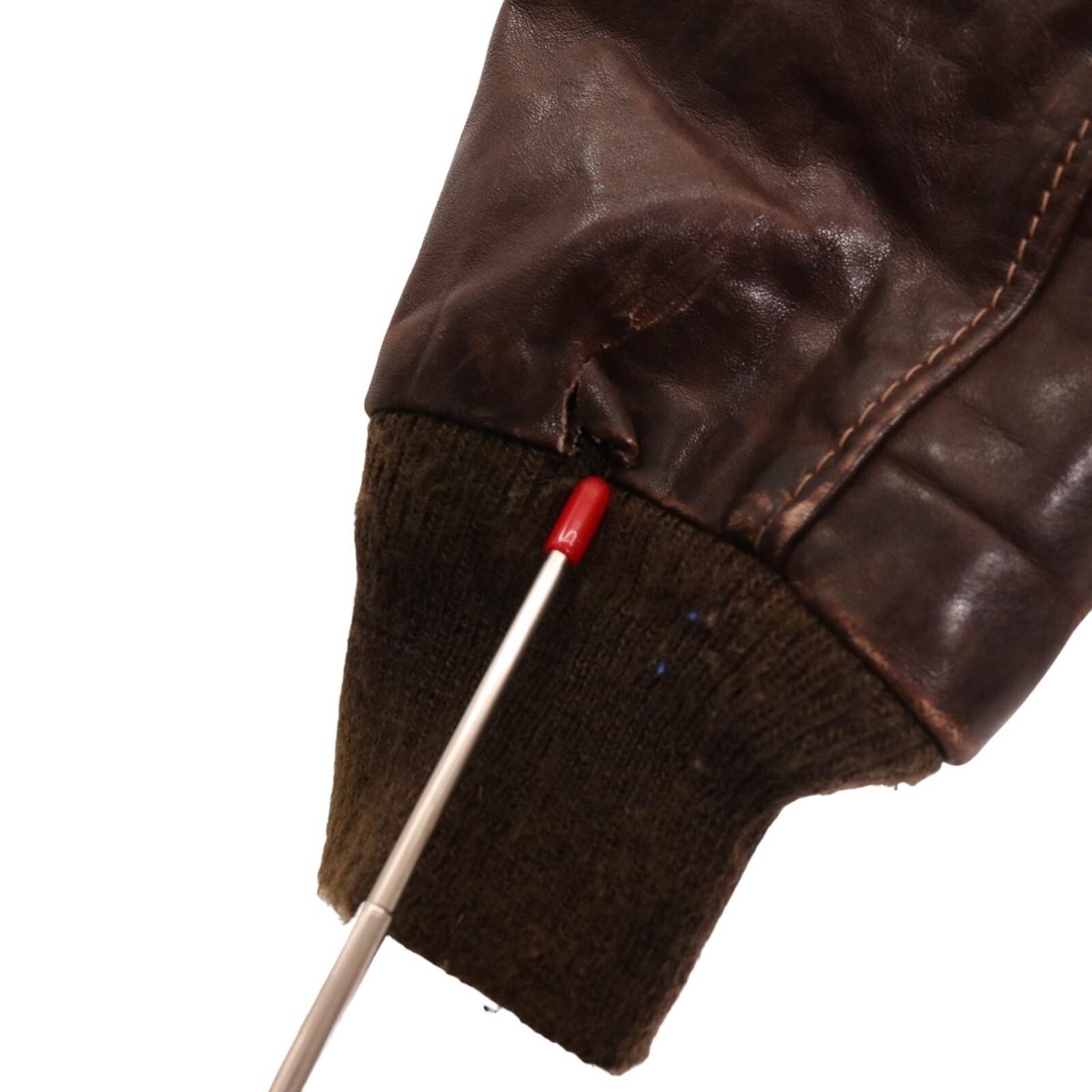 Schott A-2 Leather Flight Jacket Brown Men's 42 Big Size 70's USA