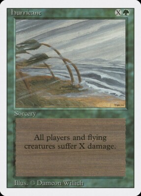 Hurricane 1x  MtG Revised SP/NM