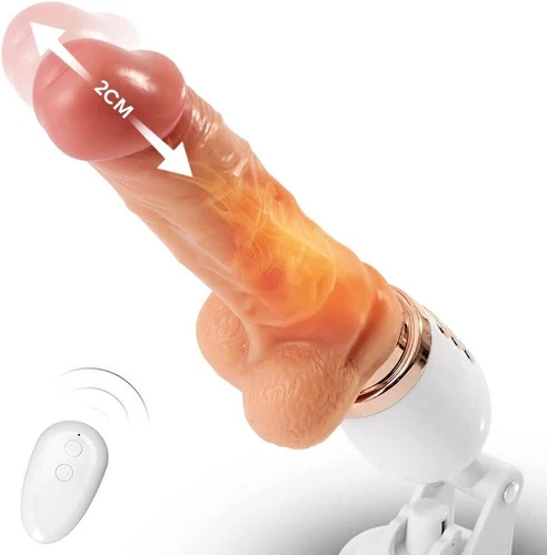 HandsFree-Heating-Thrusting-Dildo-Vibrator-Massager-Sex-Machine-Use-Lubricant-US - Picture 9 of 12