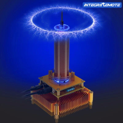 Mini Music Tesla Coil Plasma Speaker Wireless Transmission W/ Power Finished EU