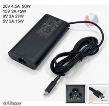 20V 4.5A 90W Dell USB-C Type-C AC Adapter Power Supply Charger
