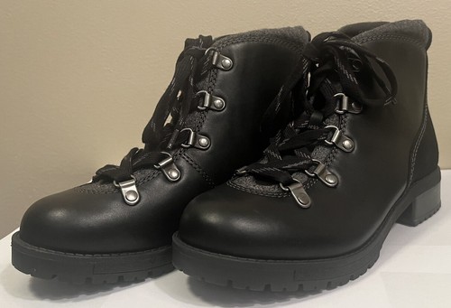 Bottes à lacets Clark’s Faralyn en cuir noir, taille 6 Medium, parfait état. - Photo 1/8