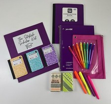 Stylish Scholar Girls Back 2 School Supplies Bundle College Purple SAME DAY SHIP