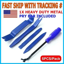 Plastic Trim Removal Pry Tool Set for Car Radio Panel Door Dash Clip Fasteners