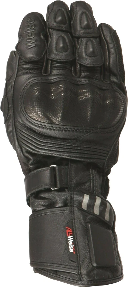 Weise Renegade Gloves Black Leather Motorcycle Gloves NEW