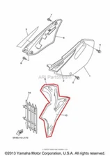 NEW OEM YAMAHA YZ85 YZ 85 LEFT SIDE COVER PANEL BLUE