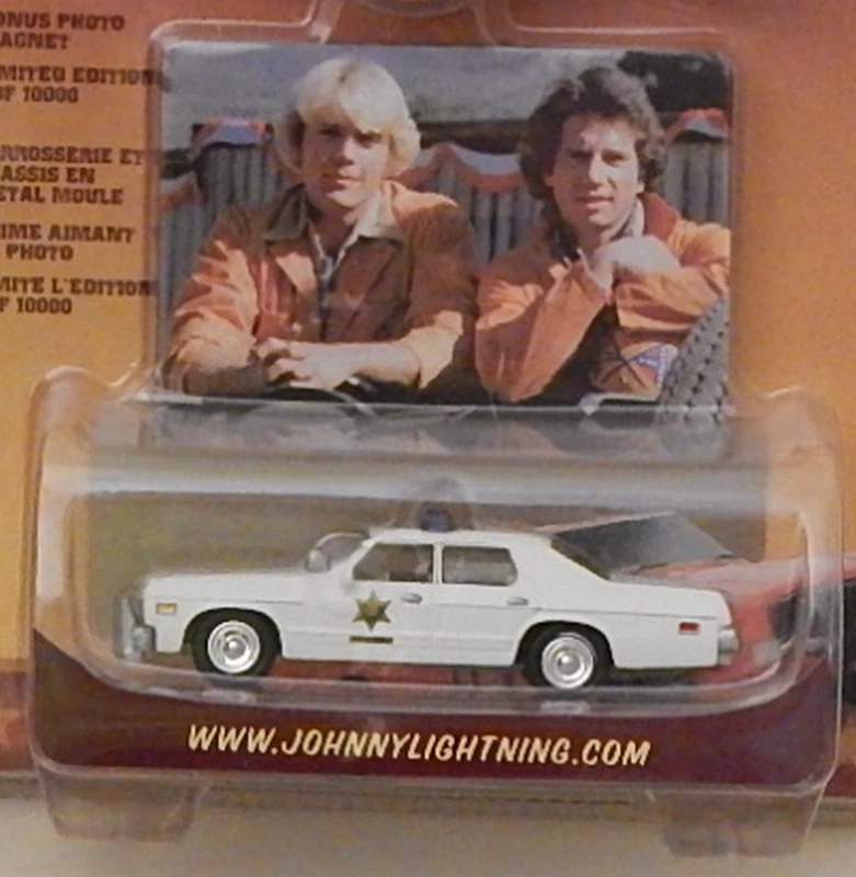 Enos's Dodge Monaco Patrol Car Johnny Lightning Duke's of Hazzard Photo Magnet - Image 2 of 4