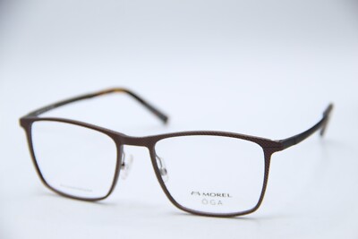 NEW MOREL OGA 10145O MG12 BROWN TORT TIPS AUTHENTIC DESIGNER EYEGLASSES 54-18