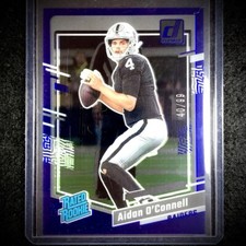 2023 Clearly Donruss Football Aidan O'Connell RC Rated Rookie Blue /99 SP #51