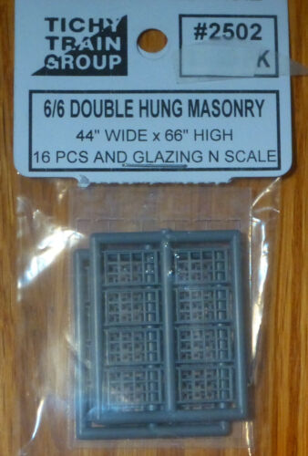 Tichy Train Group N-Scale #2502 6/6 Double Hung Masonry - Picture 1 of 1