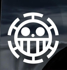 One Piece Jolly Roger Decal Vinyl Sticker Auto Car Truck Wall Laptop White 5