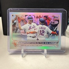 2022 Topps Series 2 - Checklist Rainbow Foil #436  (Superstars In The Big Apple)