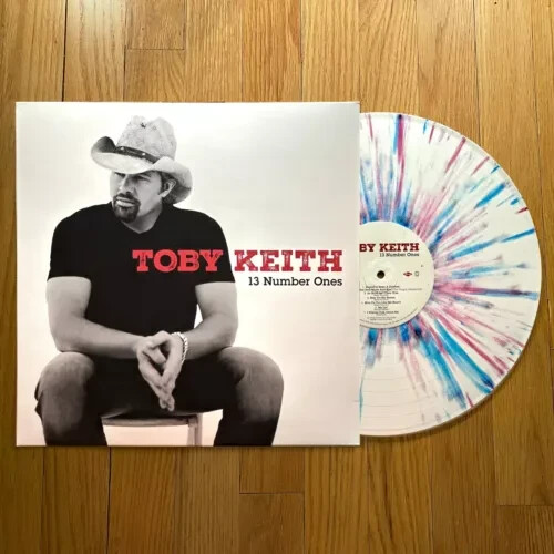 Toby keith 13 number ones lp red white blue splatter vinyl new