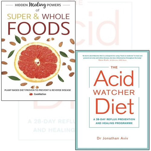 Jonathan Aviv Acid Watcher Diet and Hidden Healing Powers 2 Books Collection set